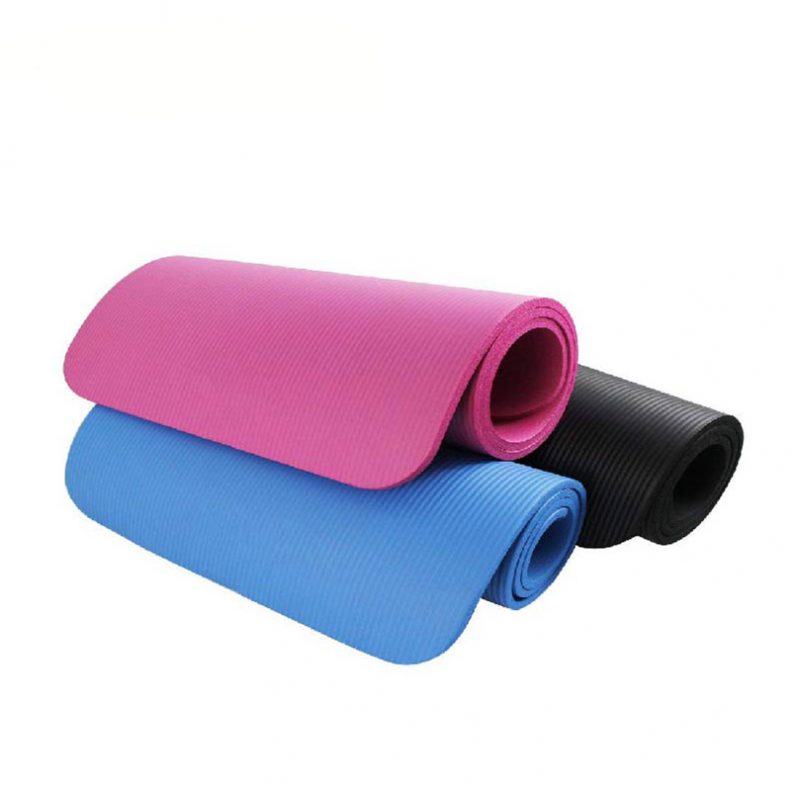 Non-Slip 4mm Thick Yoga Mats 68 x 24 with Carrying Bags - Studio 10 Pack