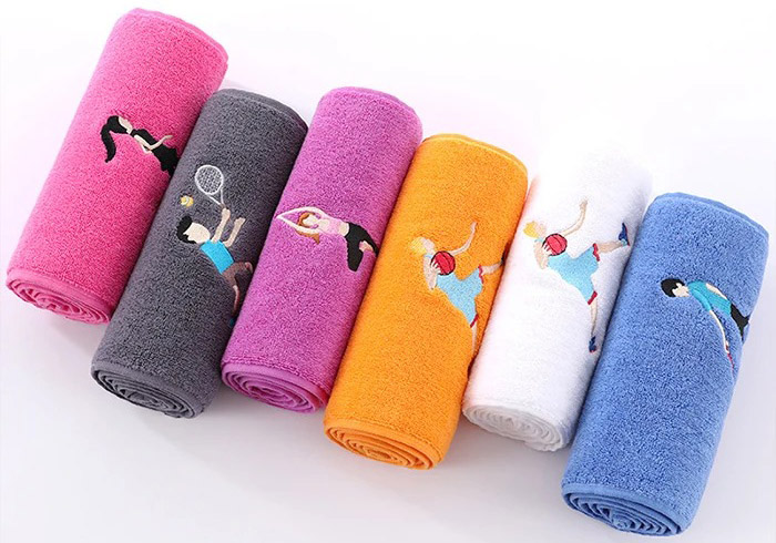 wholesale yoga fitness towels with custom colors