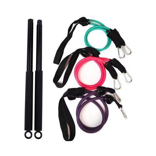 Resistance Band With Pilates Bar Exercise Equipment For Multifunction and Portable Exercise Kit
