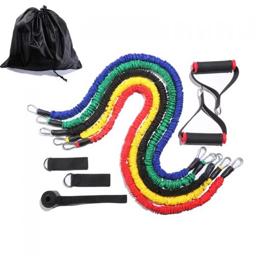 Resistance Bands with Handles Door Anchor Latex Tubes Heavy Duty Expander Cords Fitness